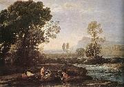 Landscape with Rest in Flight to Egypt fg Claude Lorrain